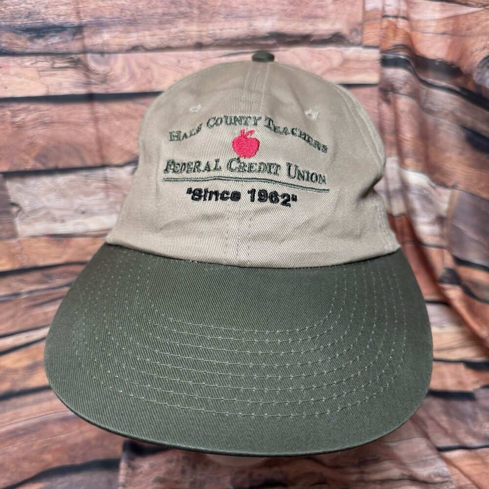 Hale County Teachers Federal Credit Union Snapback Hat Cap Two Tone Earth Tone